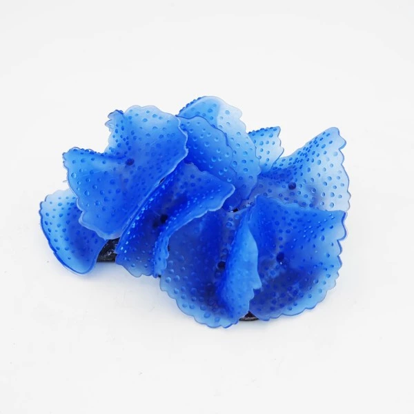 Kunstig koral Ulva lactuca (Blue) 12x9x4 cm